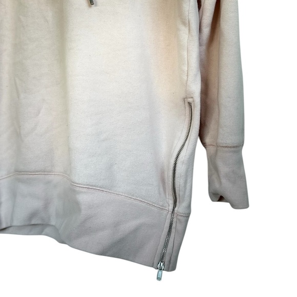 Aerie Ribbon Baby Pink Oversized Side Zip Hoodie - Picture 12 of 15